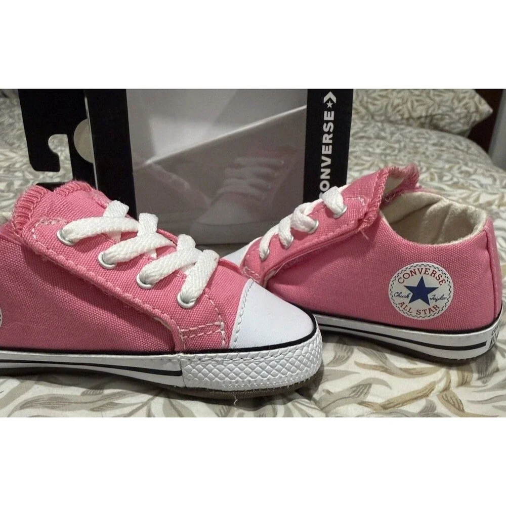 Converse CTAS Cribster Mid Baby Shoes Pink Size 4 Infant Sneakers New In Box